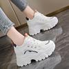 Fashion Thick Soled Women's Sports Shoes 2024 New Mesh Soft Sole Increased Height Inside Versatile Casual Sports Shoes