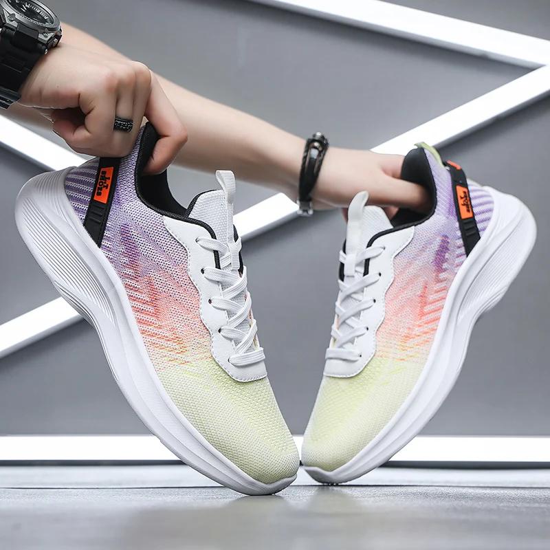 Mesh Super Light Men Running Sneakers Fashion Breathable Tenis Masculino Outdoor Wear-resisting Athletic Shoes Large Size 39-50