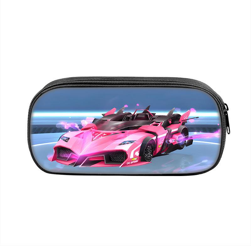 Cool Racing Print Large Capacity Pencil Case for Students Racing Pencil Case