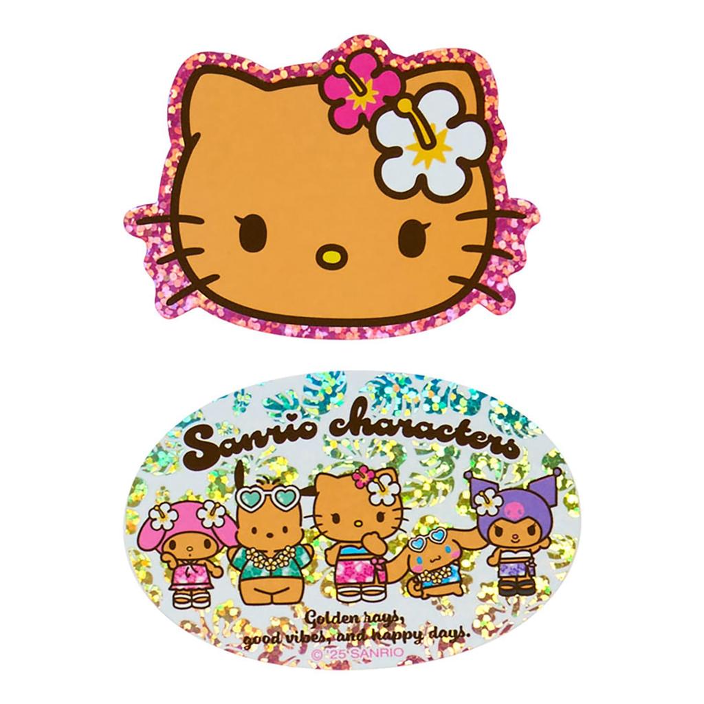 Sanrio Sticker Set Sanrio Characters PVC and Paper Stickers for Ages 3 and Up 485675 (Tokonatsu Vacation)