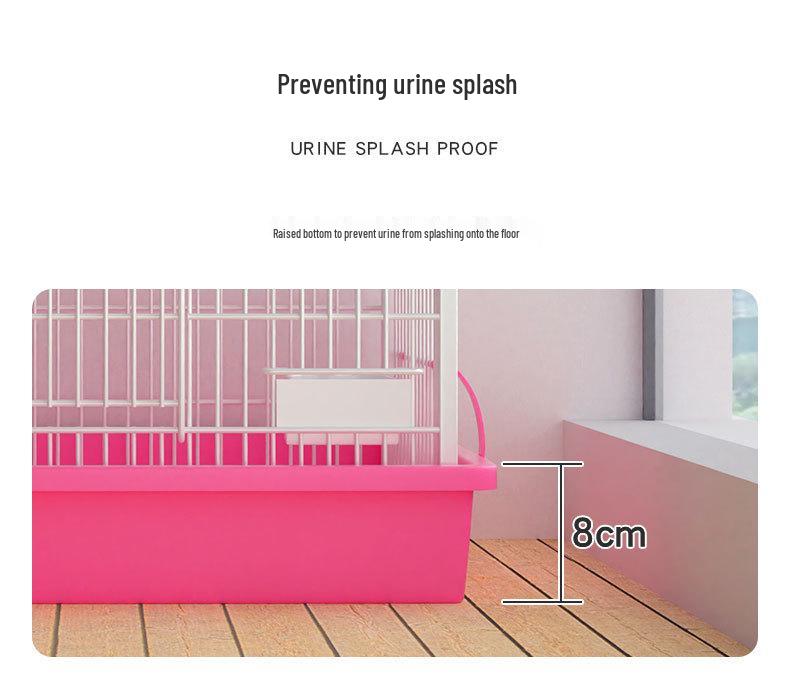 Large Indoor Rabbit Cage with Automatic Manure Cleaning for Household Use