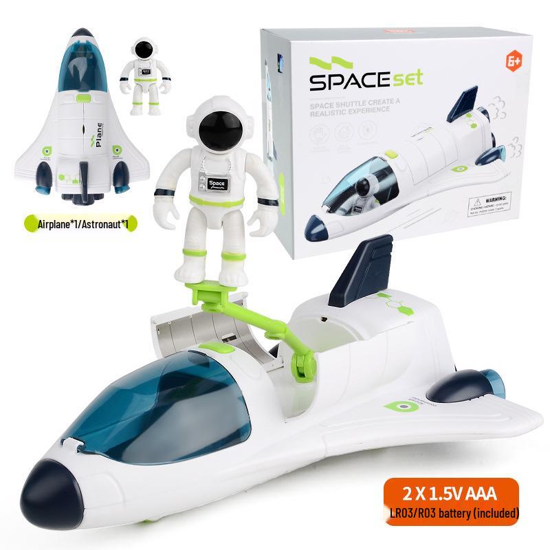 Children's Educational Space Toy Set: Rocket, Space Station & Astronaut