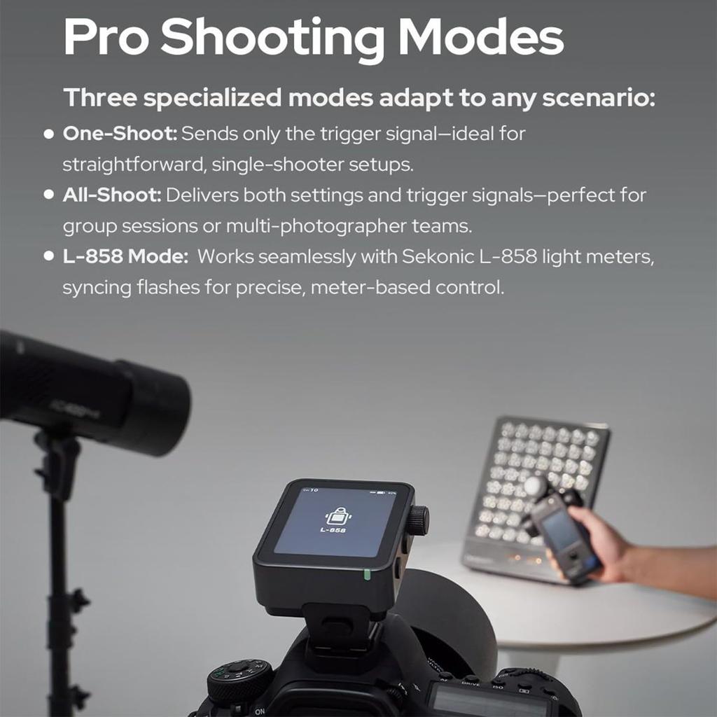 GODOX X3 PRO O TTL Wireless Flash Trigger for Olympus and Panasonic LCD Shutter Bluetooth APP Wireless X Upgrade 2.4G Cameras, 3.87V/2930mAh, 2.4-inch