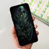 For Infinix Zero 8 8i X687 X687B Fashion Dragon Metal Style Painted Case For Infinix Zero8 Zero8i Black Silicon Soft Phone Cases