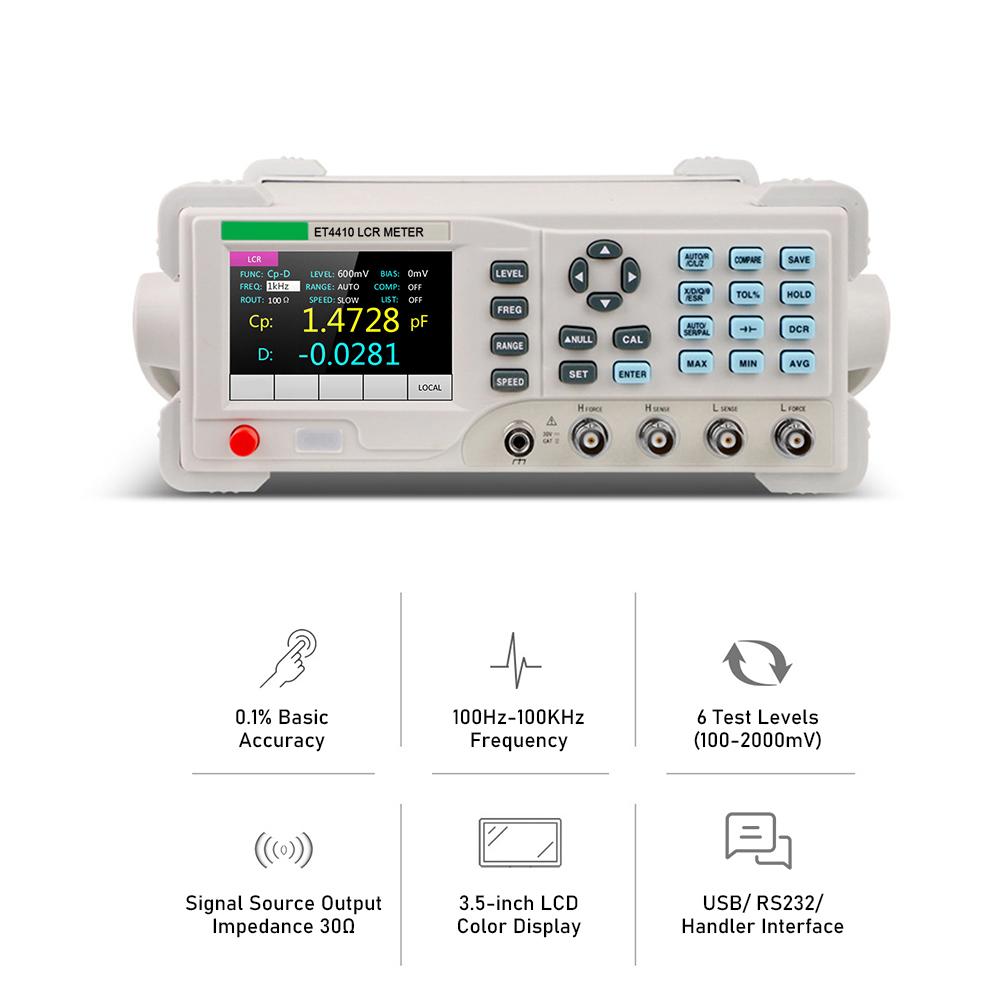 Benchtop Digital LCR Meter 100Hz-100KHz High Precision Digital Meter Resistance Inductance