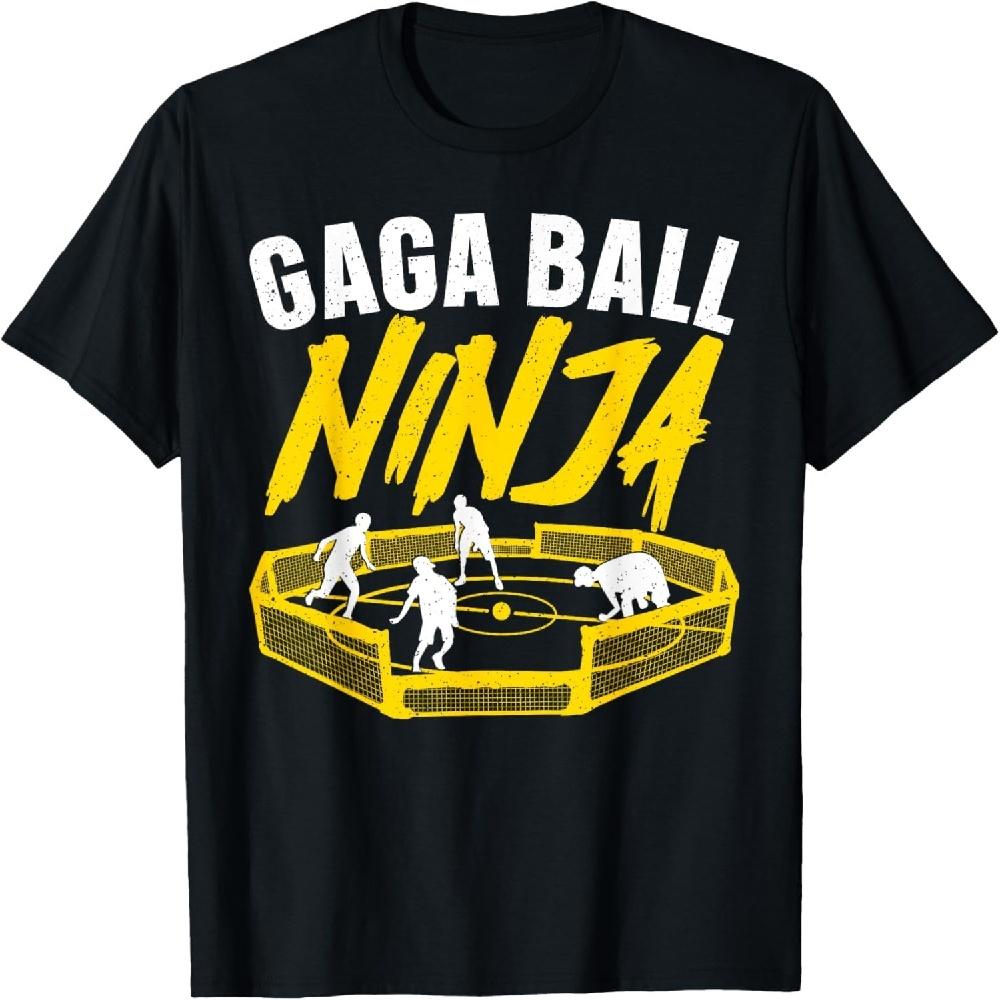 Крутой дизайн Gaga Ball для мужчин, женщин, детей. Футболка Gaga Ball для вышибалы XXXXXL чёрный