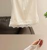 Women's Plus Size Cotton Lace Bow Camisole - Slim Fit Spring/Summer Layered Tank Top