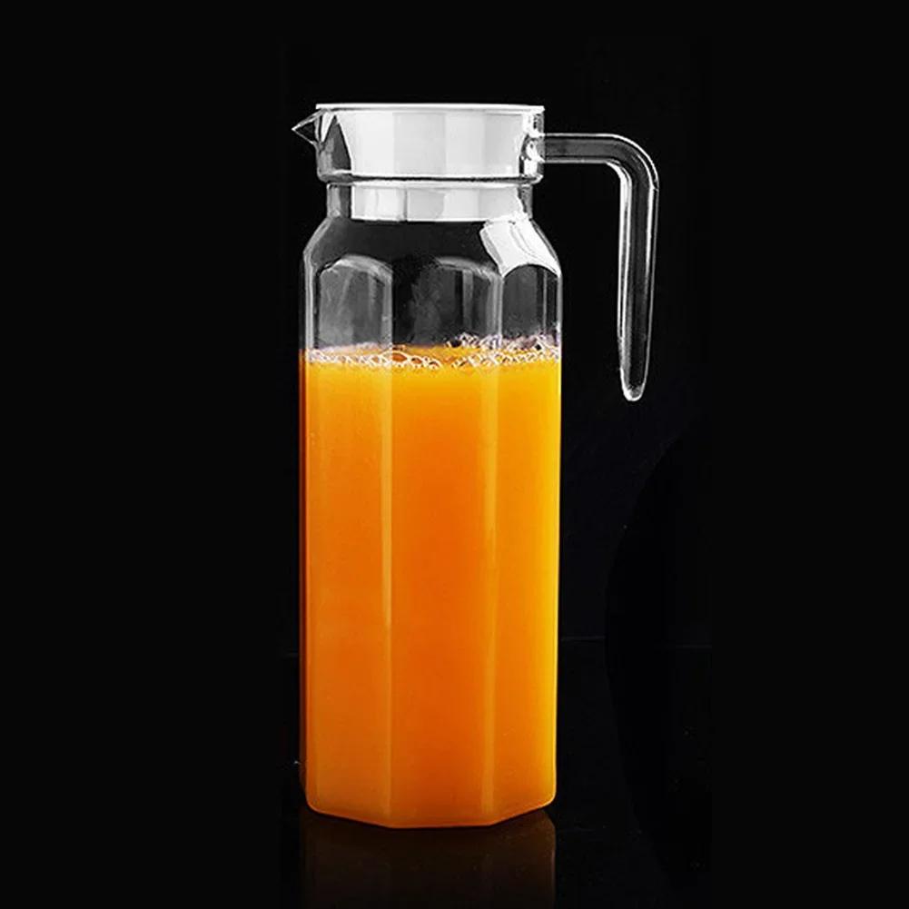 Plastic Water Juice JUG Pitcher Transparent Bottle For Storing Fresh Juices And Drinks For Kitchen Fridge Drink Storage Pot