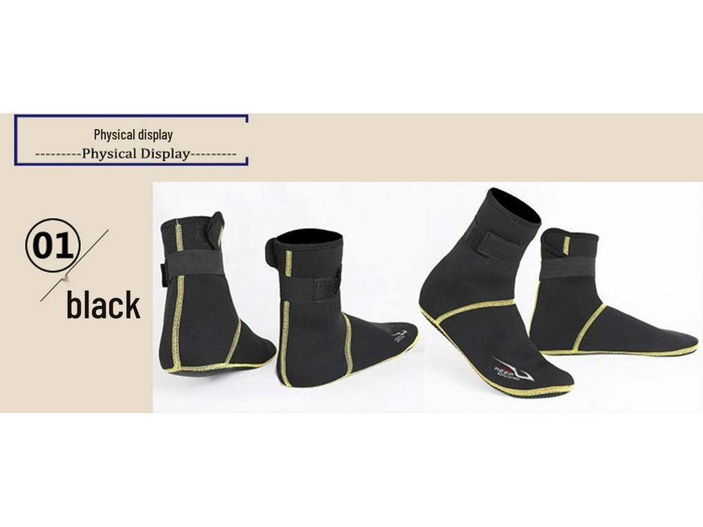 Thickened Non-Slip Snorkeling and Diving Socks with Side Opening - DS-102
