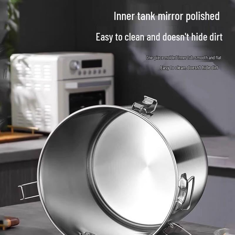 21L 304 Stainless Steel Airtight Food Storage Container