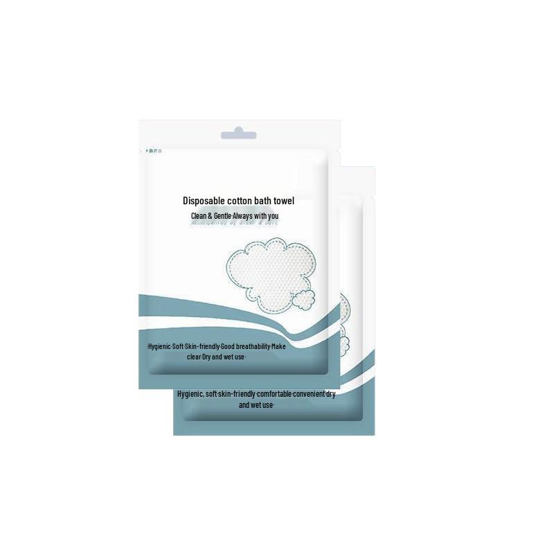 Individually Packaged Compressed Pure Cotton Bath Towel for Travel - Thick & Large