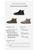 Men's 2024 Autumn/Winter High-Top Suede Leather Martin Boots: Thick-Soled, Retro Slip-On Motorcycle Style with Extra Warmth