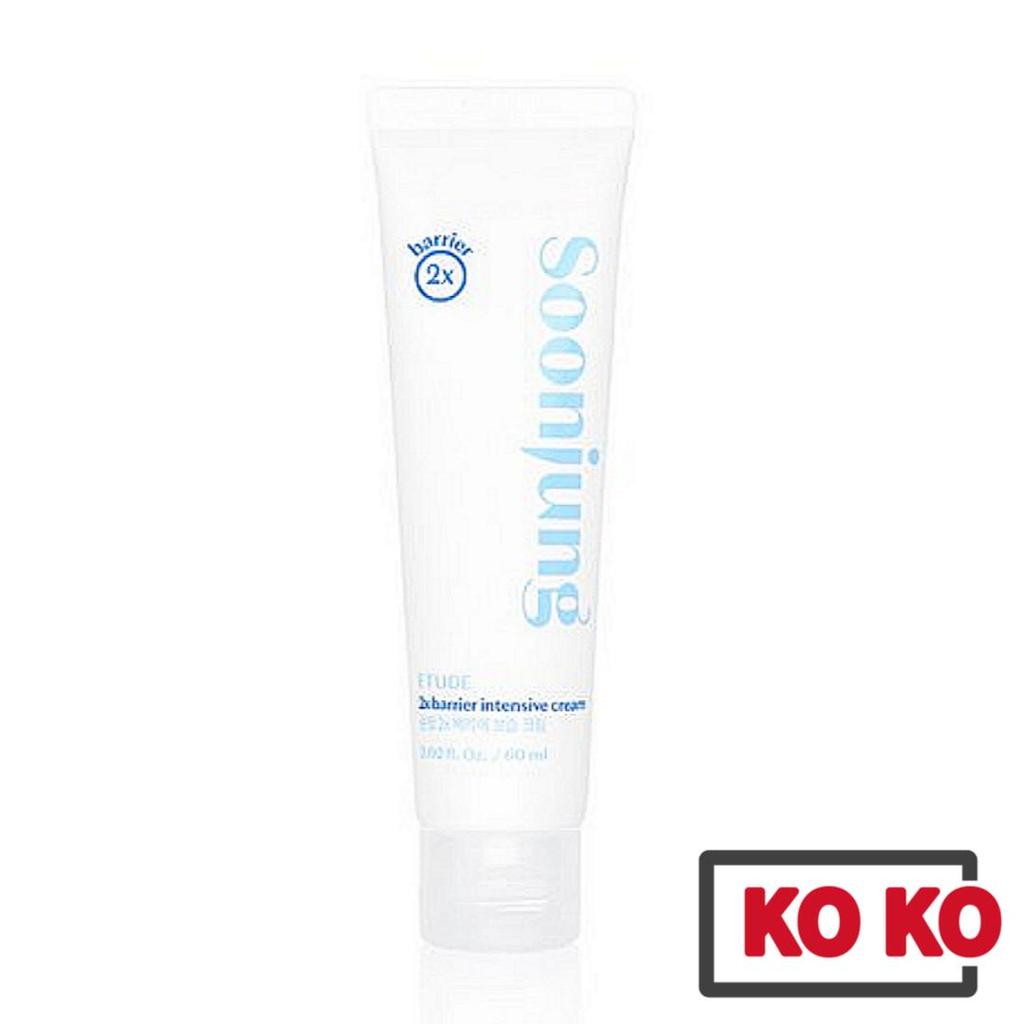 [Etude House] Soon Jung 2X Barrier Intensive Cream 60 ml / Crème apaisante et hydratante