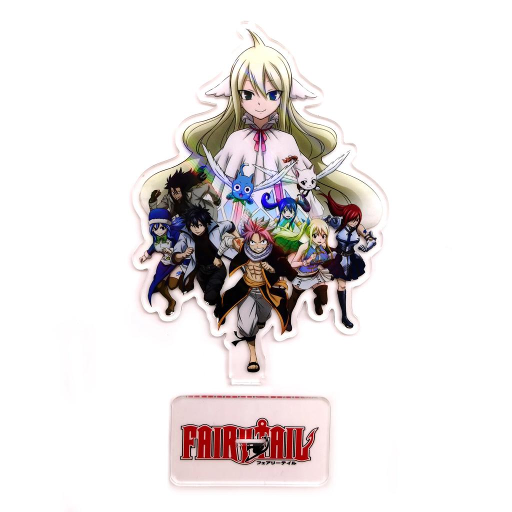 Fairy Tail Natsu Erza Gray Lucy Wendy Charles GM Acrylic Stand Standee Toy Figure