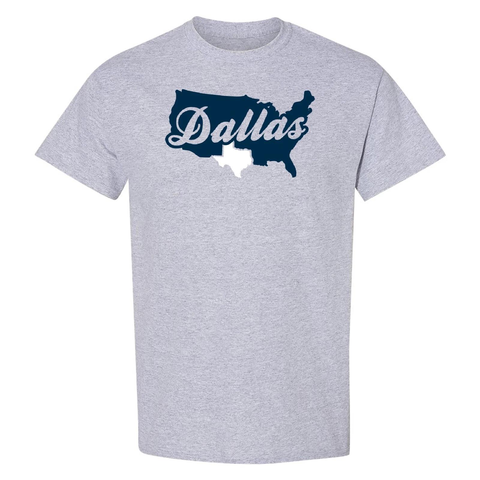 Даллас США Скрипт - Цвета Футбольной Команды Спортивная Футболка - Спортивный Серый L