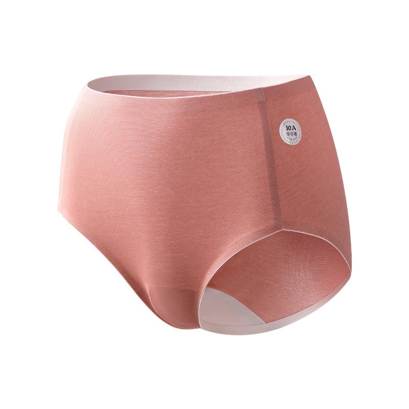 Large Size Female Spring and Autumn 10a Antibacterial Sports High Split Anti   Clamping Hip No Trace Briefs