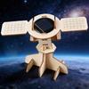 Educational Wooden Solar Satellite Aerospace Model Set Hands On Assembly Physics Teaching Aid For Science Education