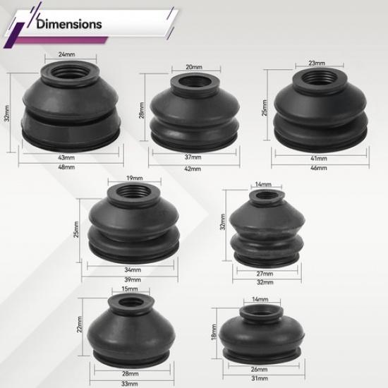 14st Kulledsskydd Dammskydd Fjäderben Styrarmar Länkar Spårstång