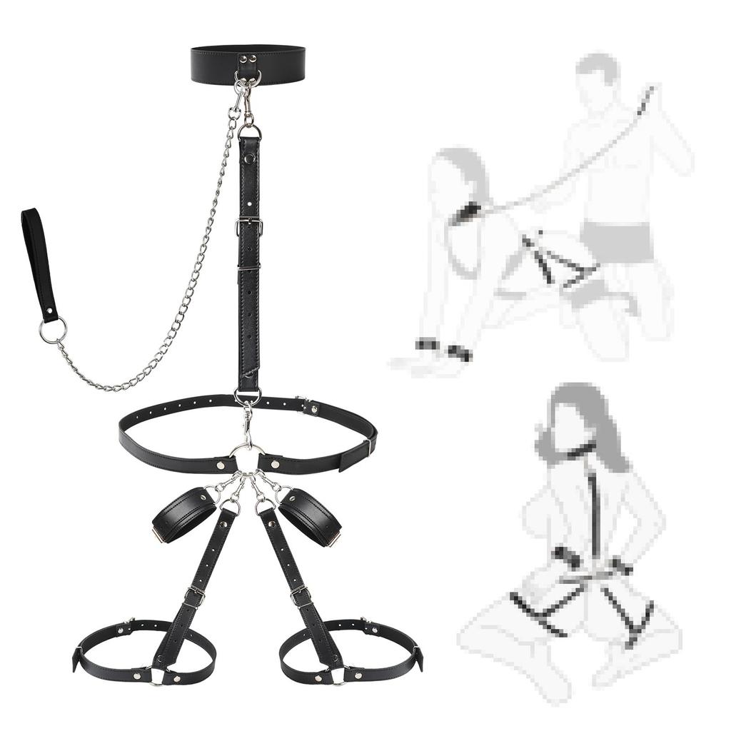 Adult Sex Toys Bundled SM Female Sexy Thigh One-piece Bondage Clothes Straps Alternative Sex Tools
