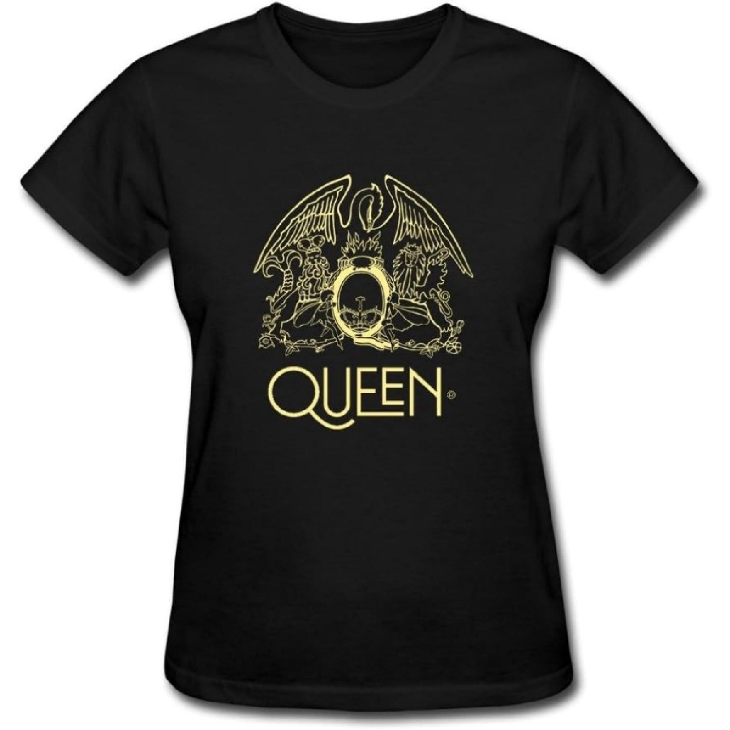

Queen Band Music Rock Logo Women s T Shirts, Black XXXXXL різнокольоровий