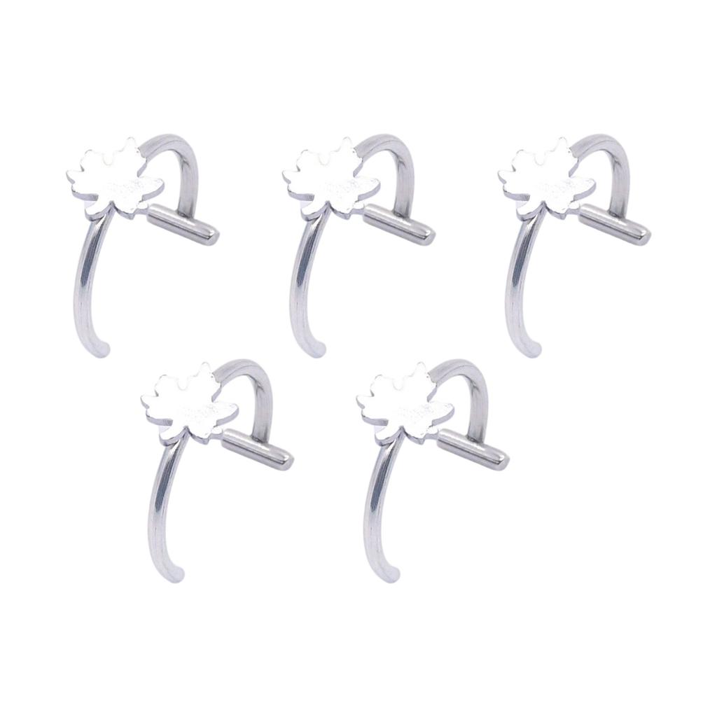 Without Piercing Lip Rings Sturdy Stainless Steel Imitation Lip Jewelry Secure Clip Designs for Sensitive Skin