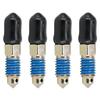 4 PCS Speed Bleeder,Bleeder Valve,Brake Bleeder Screws,Quick Bleeders with Dust Caps M8x1.25-27mm, H9405-4, H9422-4, 105182, 639520