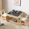 Kids Table and Chair Set, Wooden Activity Table with Storage Space and Boxes, Kids Play Table for Toddlers Art, Craft, Reading, Learning
