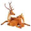Christmas Deer Decor Figurine With Plastic Material For Holiday Window Display And Storefront Setup