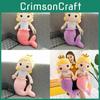 Toy Plush Mermaid Cute Cartoon Girl Child Bed Sleeping Companion Dolls Gift