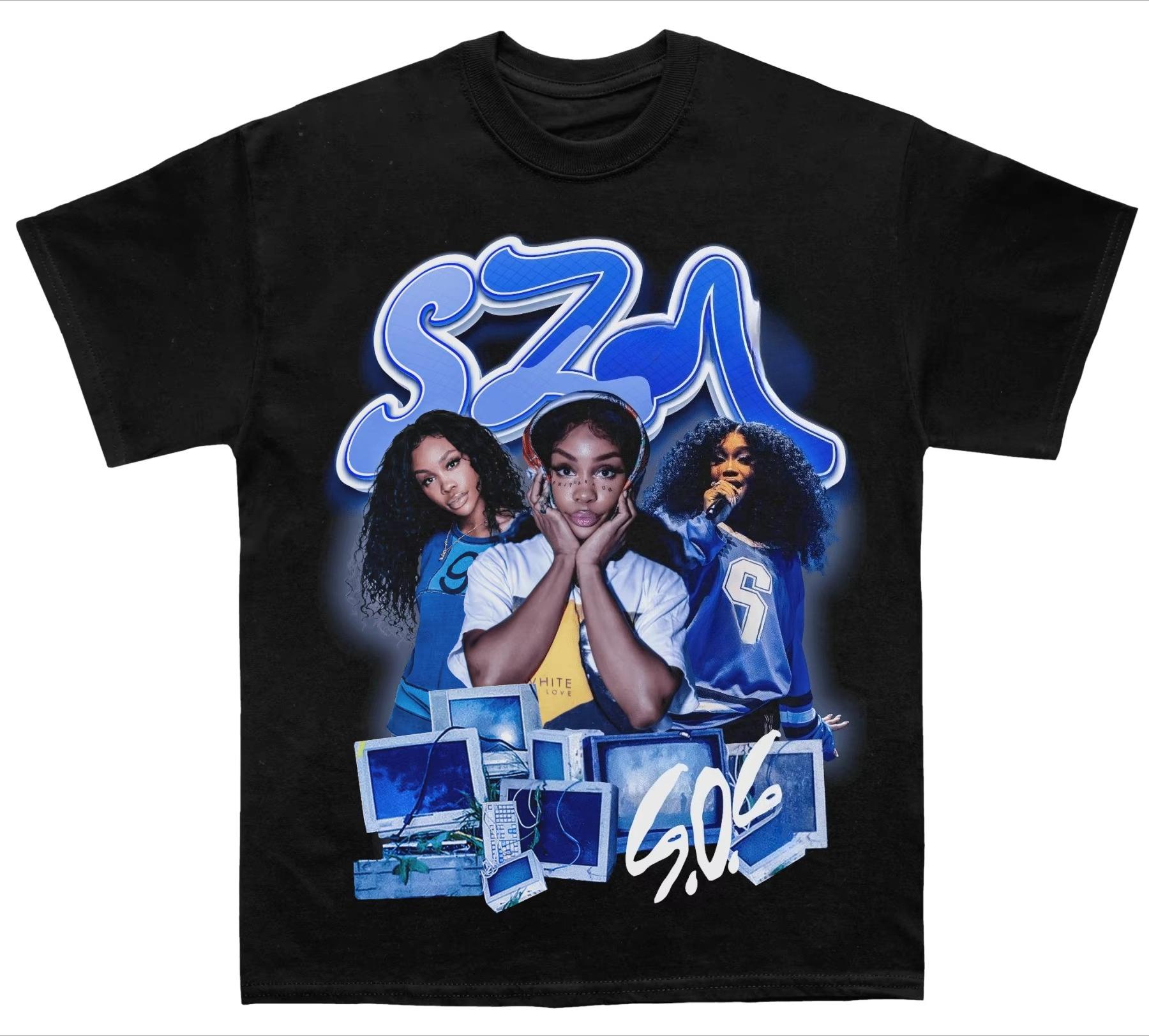 

singer Album T-Shirt Men and Women fashion pure Cotton Tees Retro Hip Hop Unisex Streetwear Y2k Tops Autumn and winter innerwear 4XL