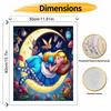 Disney oil painting art painting kit Alice sleeping moon handmade diy gift home decoration magic forest wonderland princess wall decor