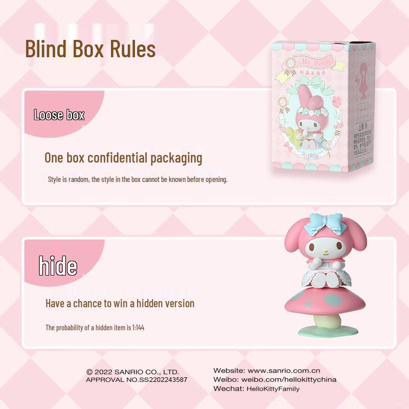 MINISO My Melody Secret Forest Tea Party Blind Box Figure