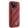 Karl Lagerfeld Klhcp15Spqdsmgr Iphone 15 / 14 / 13 6.1 Czerwony/Red Hardcase Diagonal Quilted Script