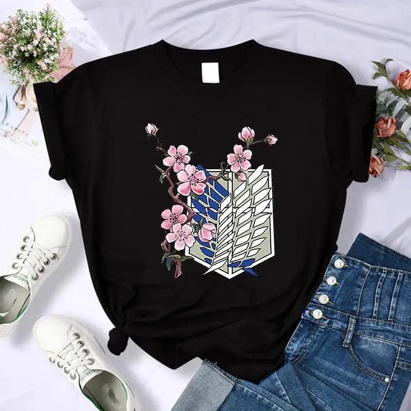 Japanese Anime Attack on Titan Graphic Print T Shirt Unisex Casual Fashion Short Sleeve Plus Size T Shirt Women 62449
