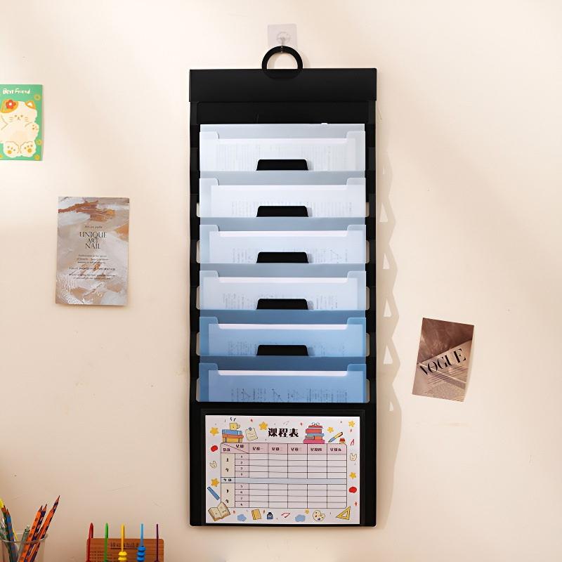 Подвесная папка с 6 карманами, многоцветный подвесной органайзер для файлов, съемный подвесной органайзер для бумаги