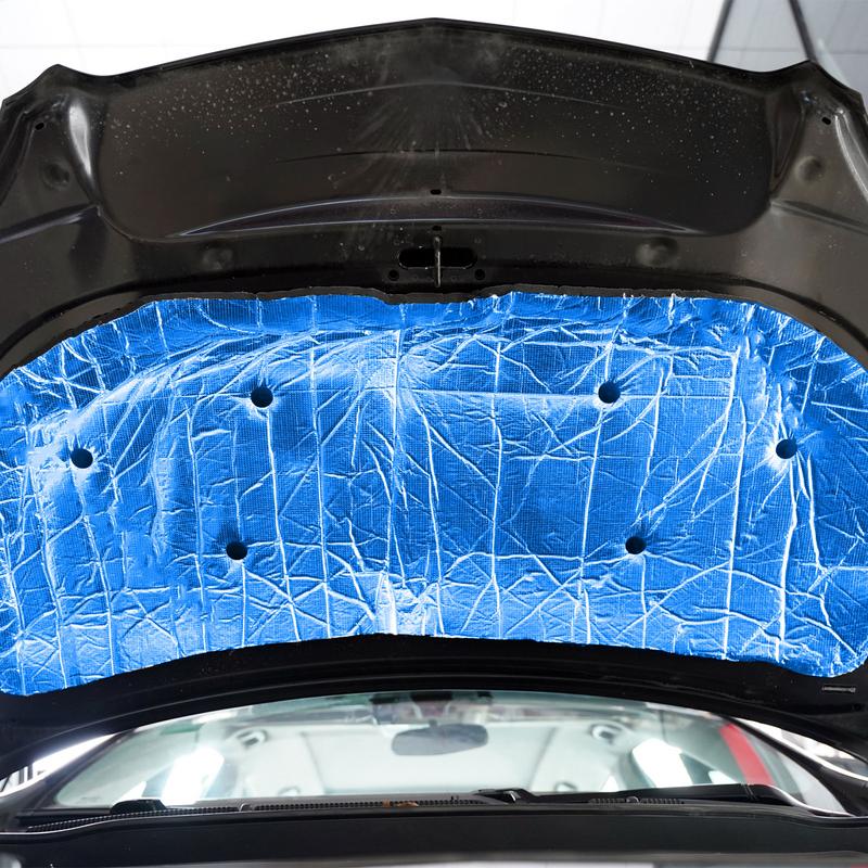 1x0.5m 2x0.5m Fireproof Heat And Sound Insulation Mat Aluminum Foil Self-adhesive Heat Insulation Mat Car Interior Accessories