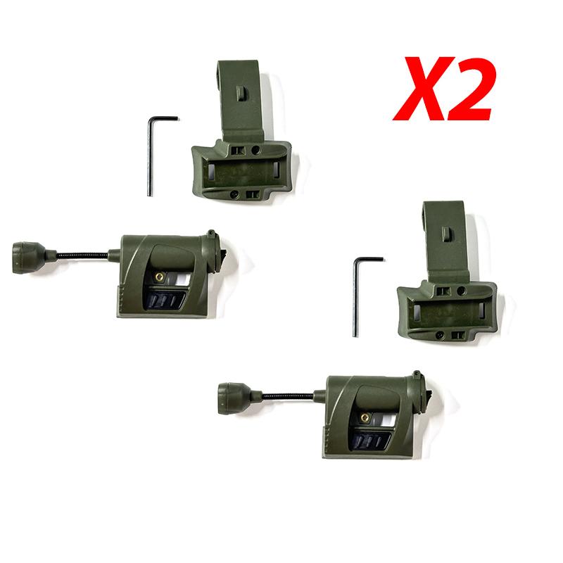 Tactical Helmet Light MPLS CHARGE 4 Mode Green Red IR Laser Helmet Lamp Energy Saving Hunting Airsoft Military Helmet Flashlight