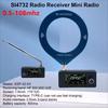 SI4732 0.5-108mhz Pocket Mini Radio LSB USB AM FM FM/AM Radio with Antenna All Band Radio Receiver 2 Inch Screen HF SW VHF Radio