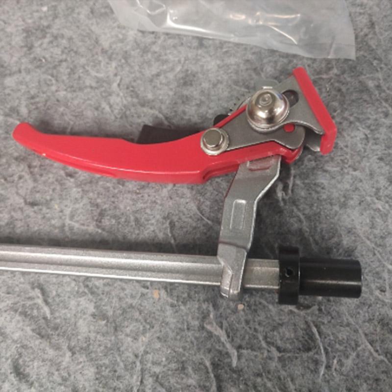 1pc Woodworking Desktop Quick Acting Hold Down Clamp Fast Fixed Clip For Woodworking Benches 16/19/20/28mm Hole Ratchet F Clamp