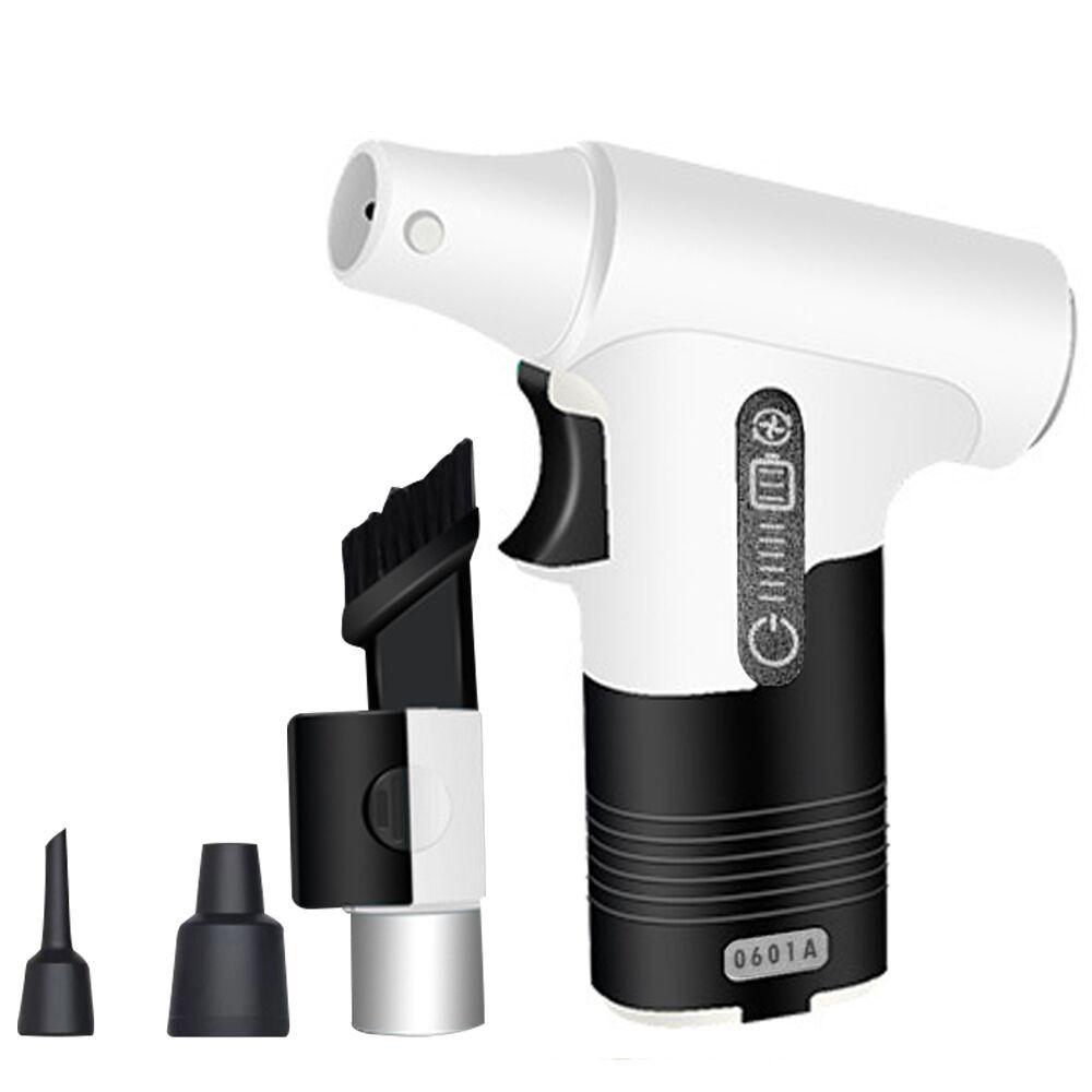 

120000 об/мин Бесщеточный реактивный вентилятор Высокомощный турбовентилятор Вентилятор для обдува Пылесос сжатого воздуха 3 скорости Ручной обдув Всасывающий воздуходув серый