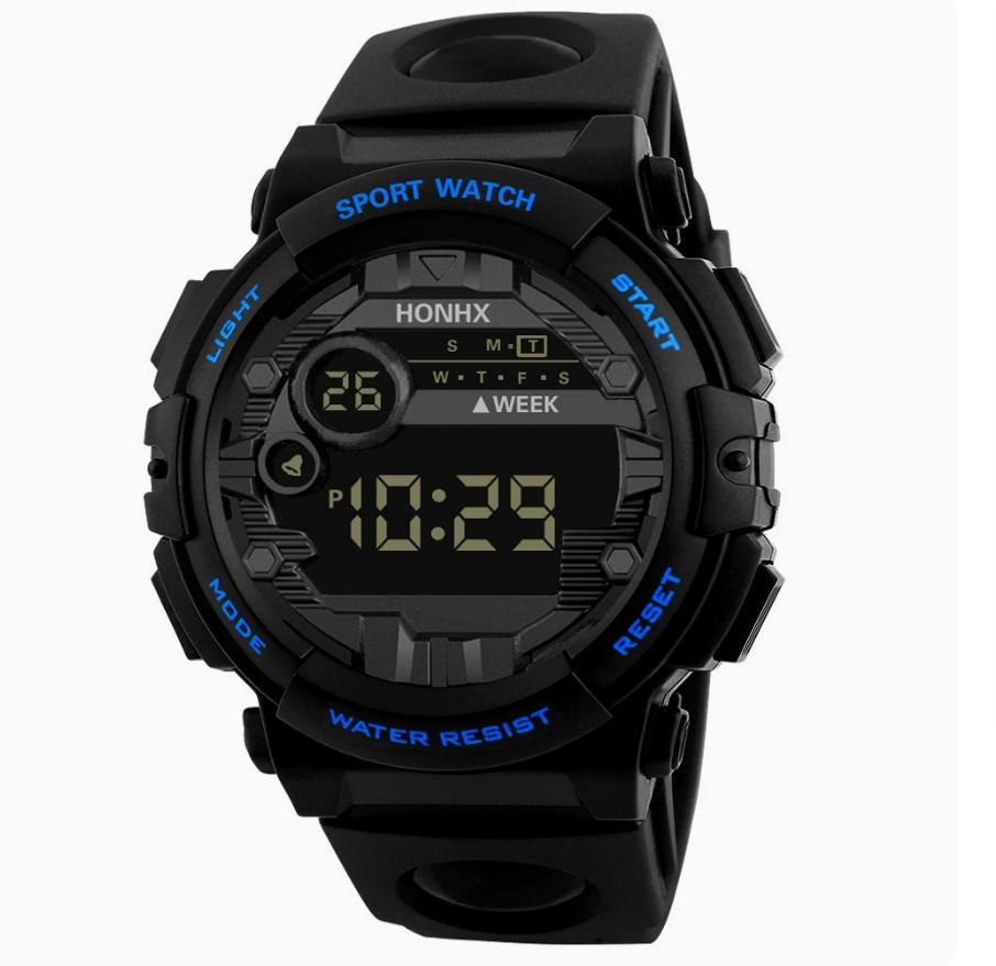 Male Electronic Watch Sports Youth Fashion Trend Watches Student Multifunctional Outdoor Sports Electronic Wristwatch