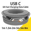 USB Type C 6A Super- Charging USB C Extended 1m 2m 3m 5m 8-Meter