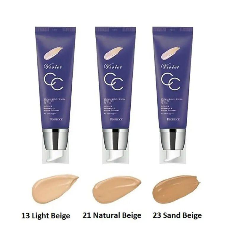 DEOPROCE Violet CC Cream 50g / #23 (L)