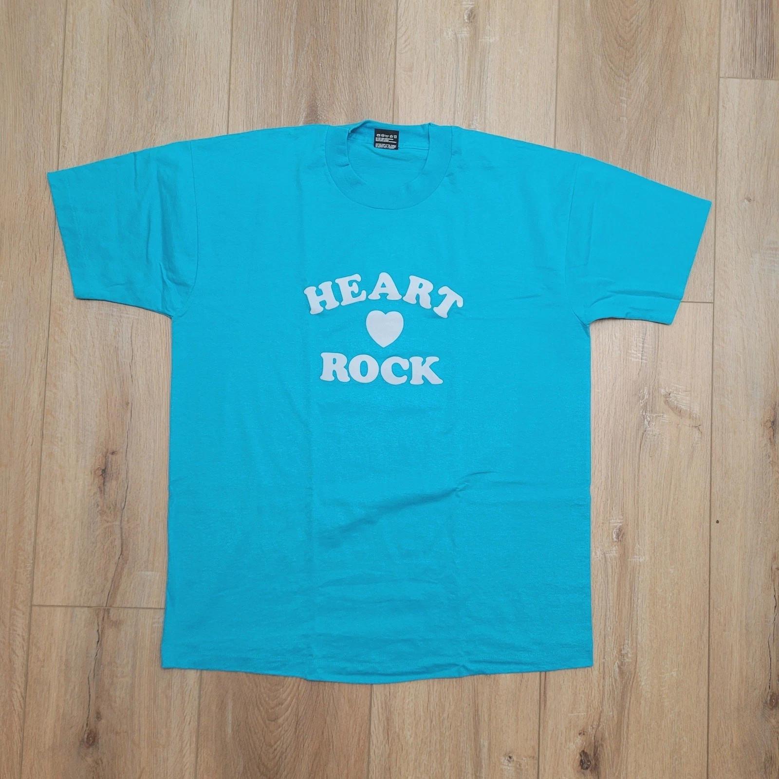 VTG 80s 90s BEST FOTL T-Shirt XL Single Stitch USA Made HEART ROCK Graphic Tee 2XL