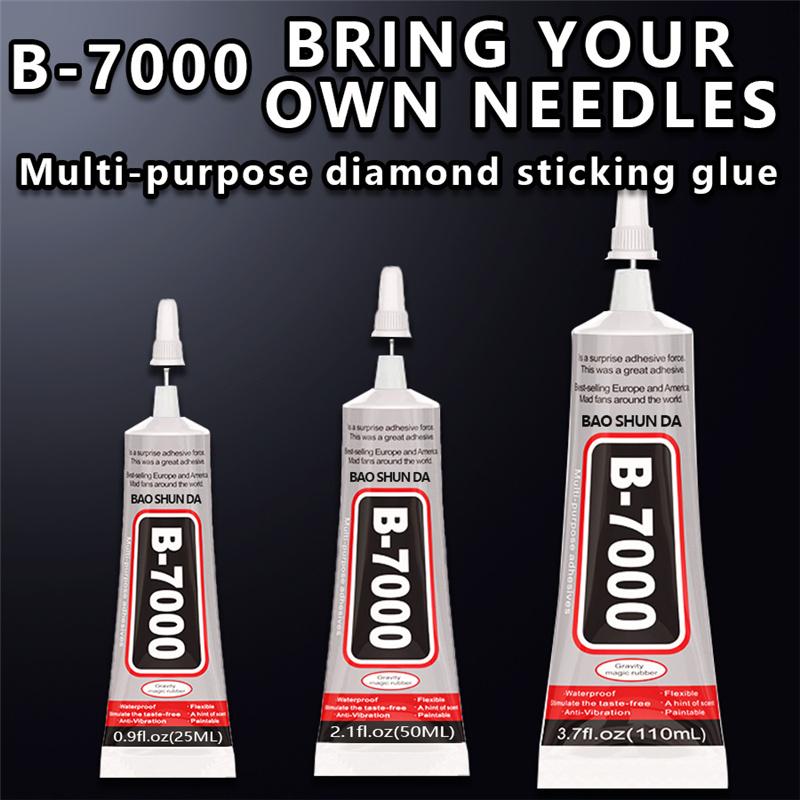 Multi-Purpose B7000 Glue Transparent Sealant for Phone Repair DIY Crafts Acrylic Jewelry Gem Sticking Waterproof & Flexible Bonding