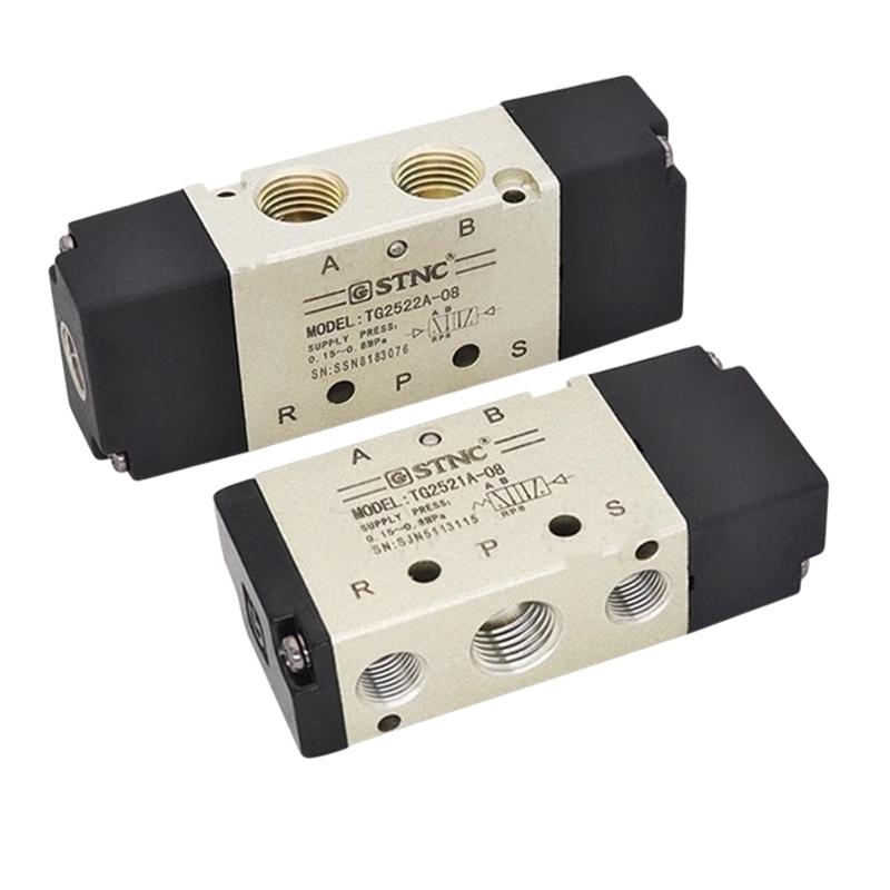 STNC Pneumatic solenoid valve 1/4" TG2522A-08 Two position five way Air control valve TG2511A-06 TG2521A TG2531A-10 TG2512A