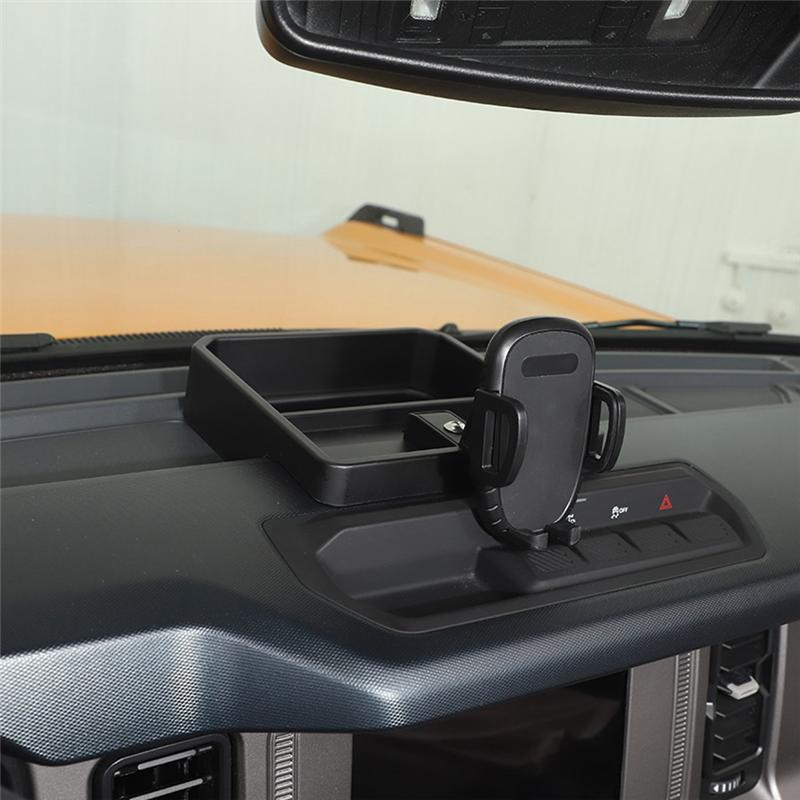 NEW-Phone Holder Mount Center Console Dashboard Tray Storage Box Organizer For Ford Bronco 2025-2025 Interior Accessories