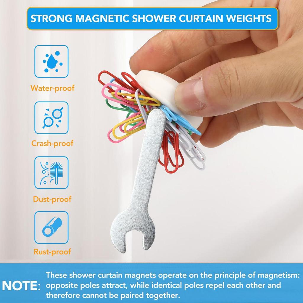 Shower Curtains Weights 8 Pieces Flag Supplies Household Drapery Weights For Homeowner Renter Resident Home Apartment RV Hotel