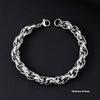 Bracciale da Uomo in Acciaio Inossidabile Semplice Prepotente Punk Alto Senso Cubano Acciaio al Titanio Bracciale Gioielli da Uomo