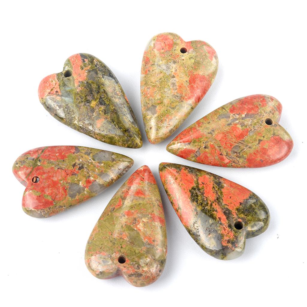 1PC Design Long Heart Stone Pendant Natural Crystal Arrowhead Hearts Amethyst Charms Making DIY Necklace Earrings Jewelry Decor CDN